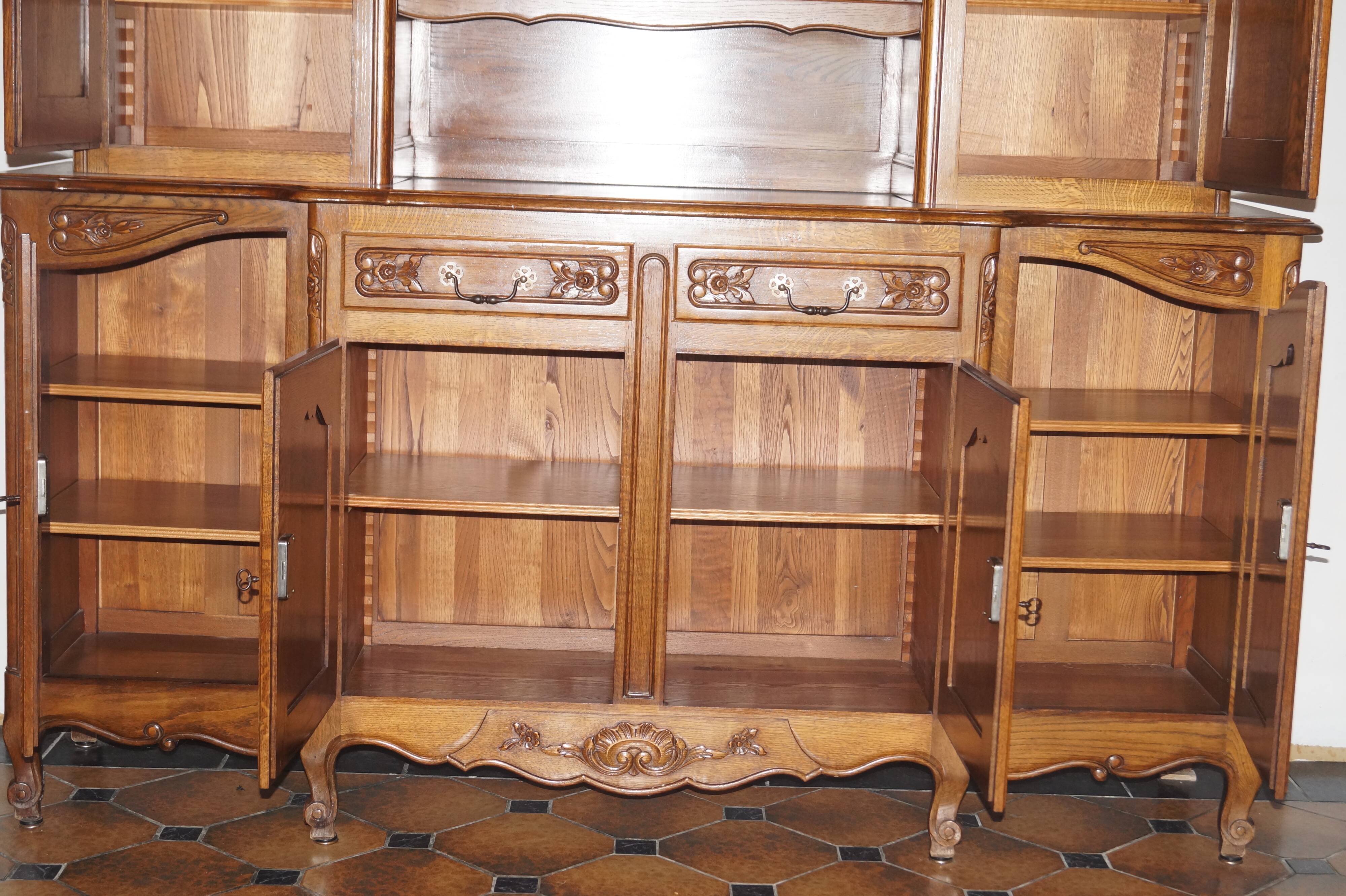 Louis xv oak sideboard
