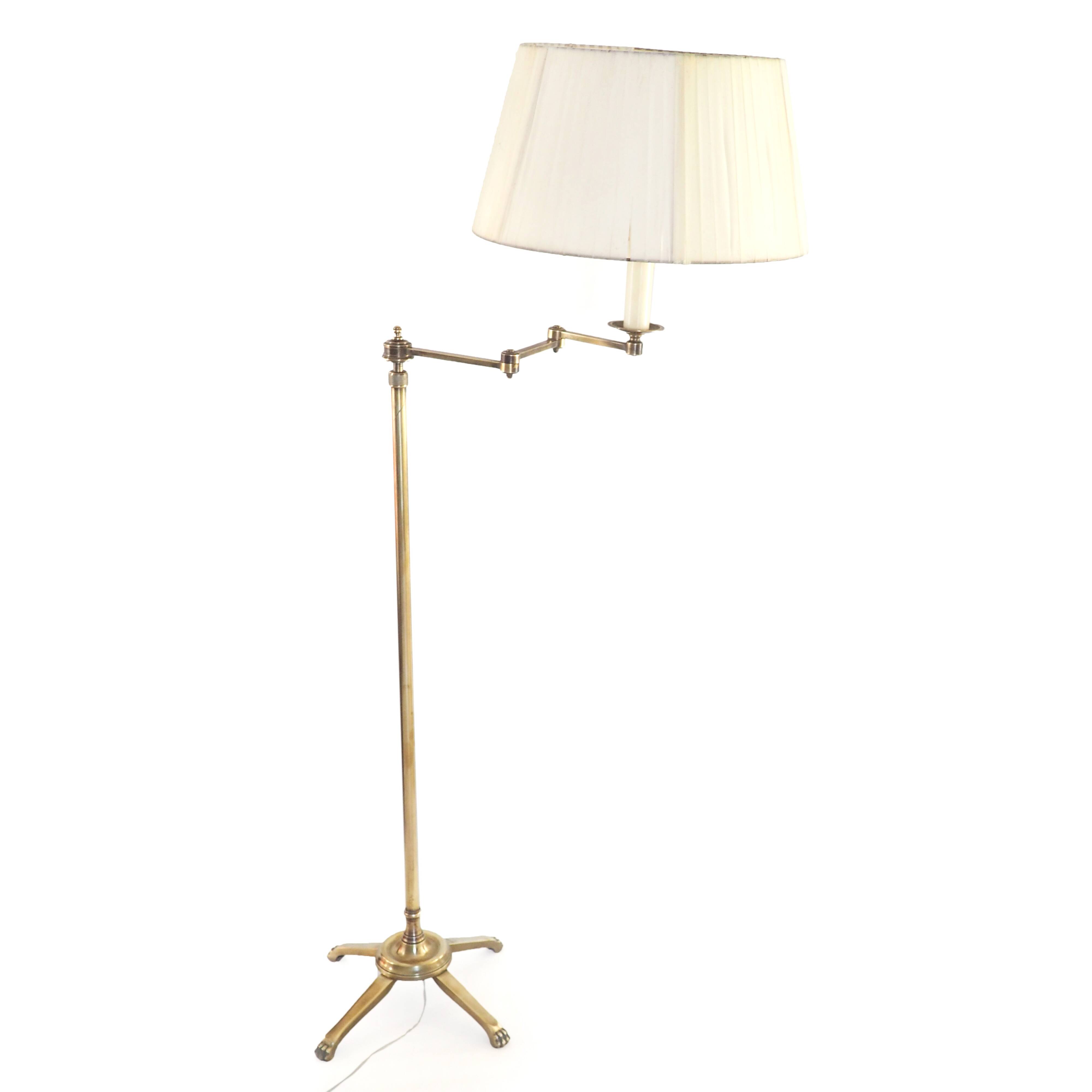Lampadaire télescopique en bronze