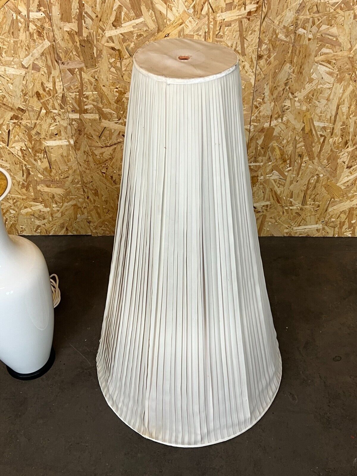 60s 70s floor lamp porcelain KPM brass space age