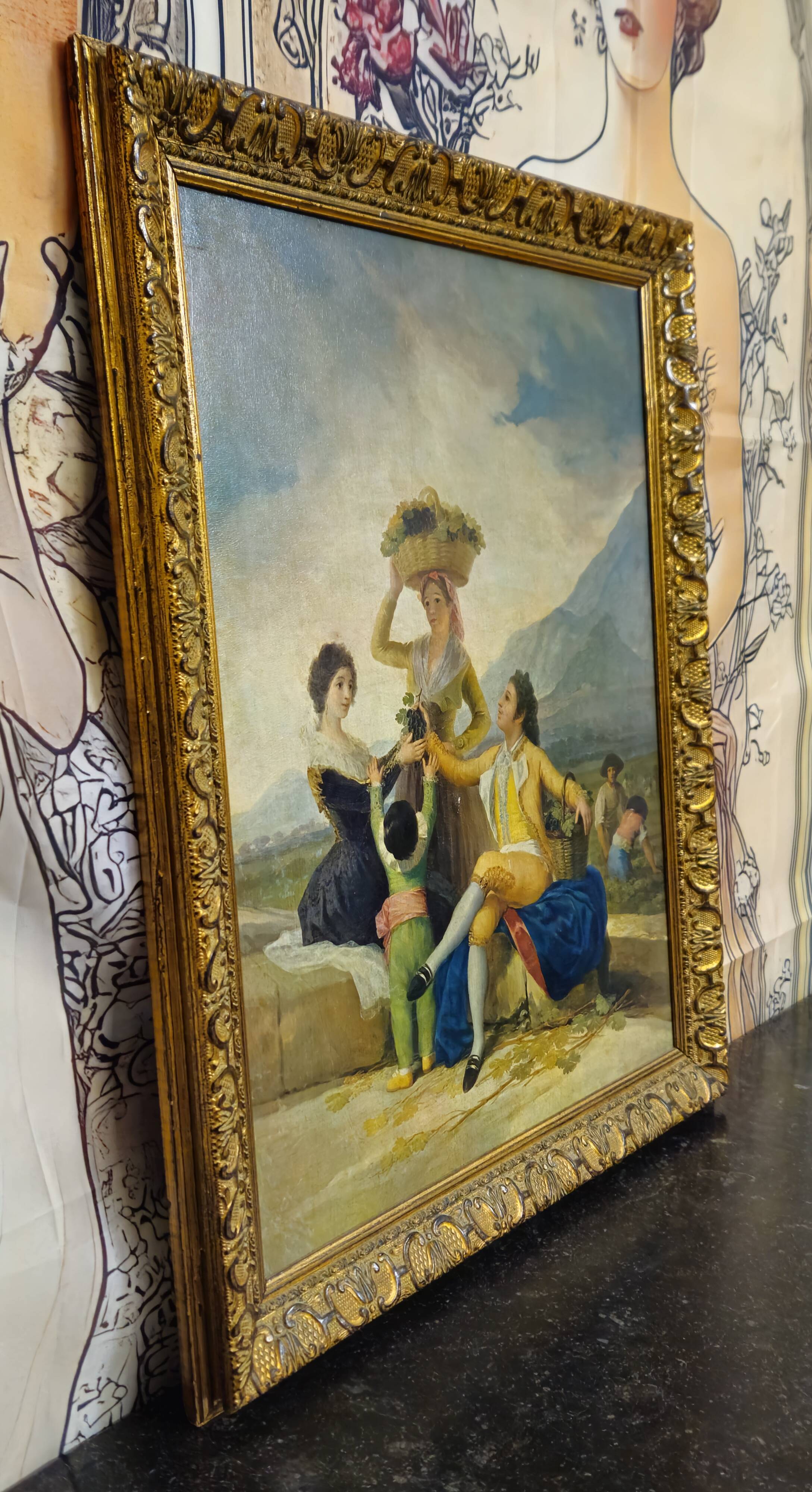 Gallant Scene in the Taste of the 18th Century – Oil on Panel - Italian School