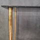 Smoked glass side table or pedestal table from the 70s