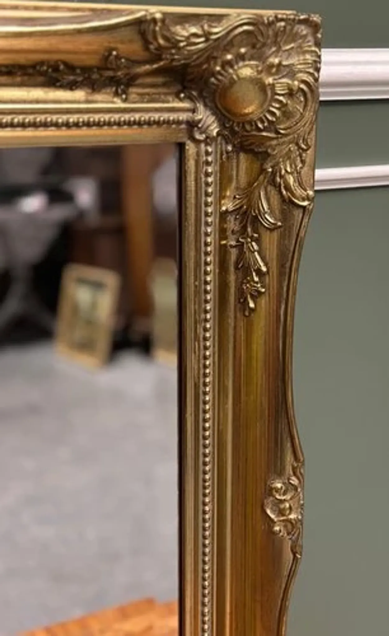 Vintage Gold Wall Hanging Mirror