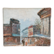 Oil painting of a Parisian scene.