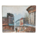 Oil painting of a Parisian scene.