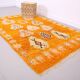 Tapis marocain vintage orange 153 x 228 cm - Authentique tapis berbère fait main