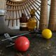 Vintage ball coat rack