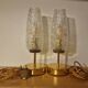 Arlus Textured Tulip Touch Bedside Lamp Duo