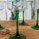 Antique engraved glasses from Alsace