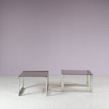 1970s Pair of side tables by Belgo Chrom, Belgium