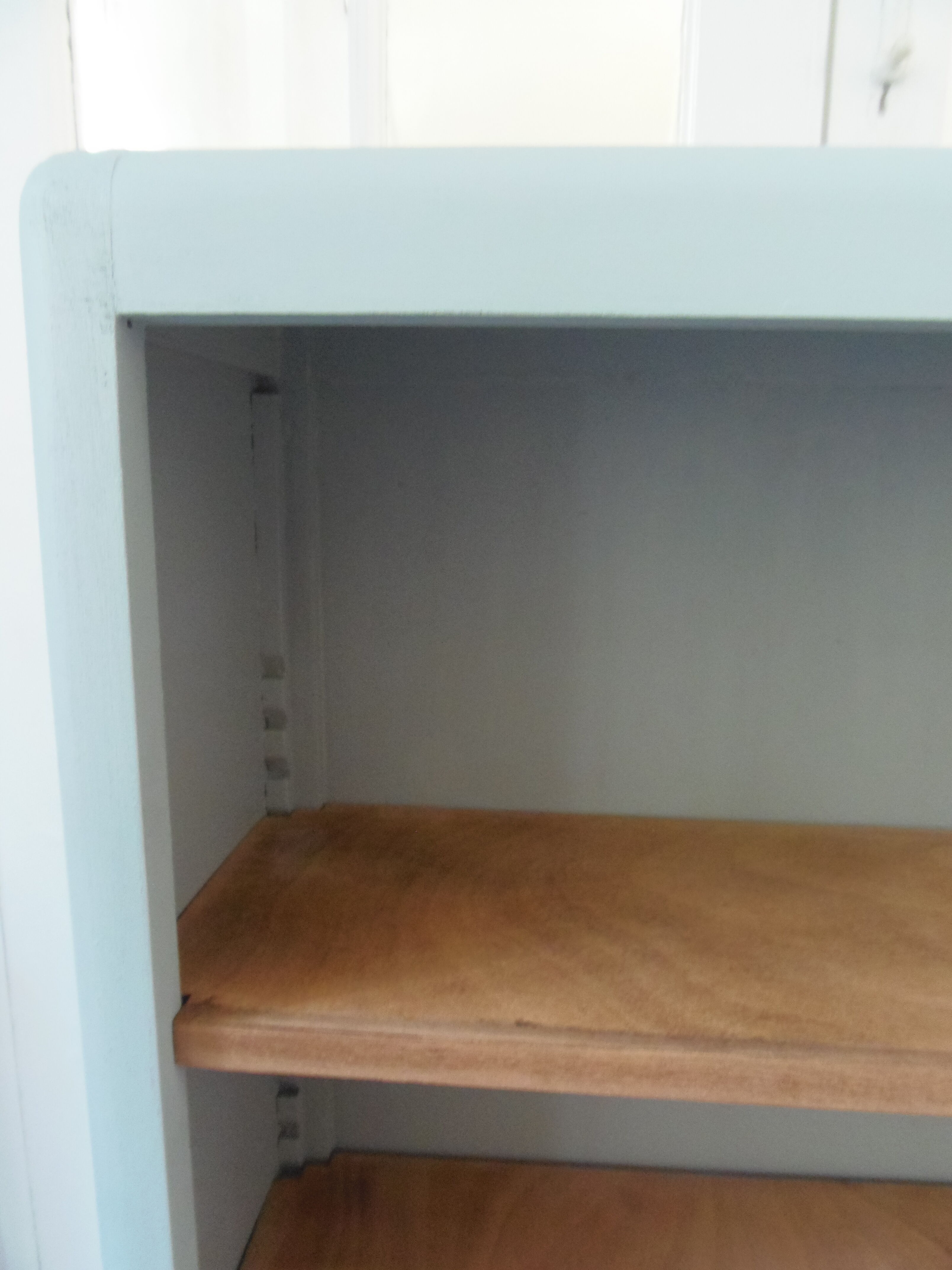 Library year 50 green of gray, 3 modular shelves wood