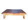 Antique gym bench in Havana leather and solid wood – 170 cm