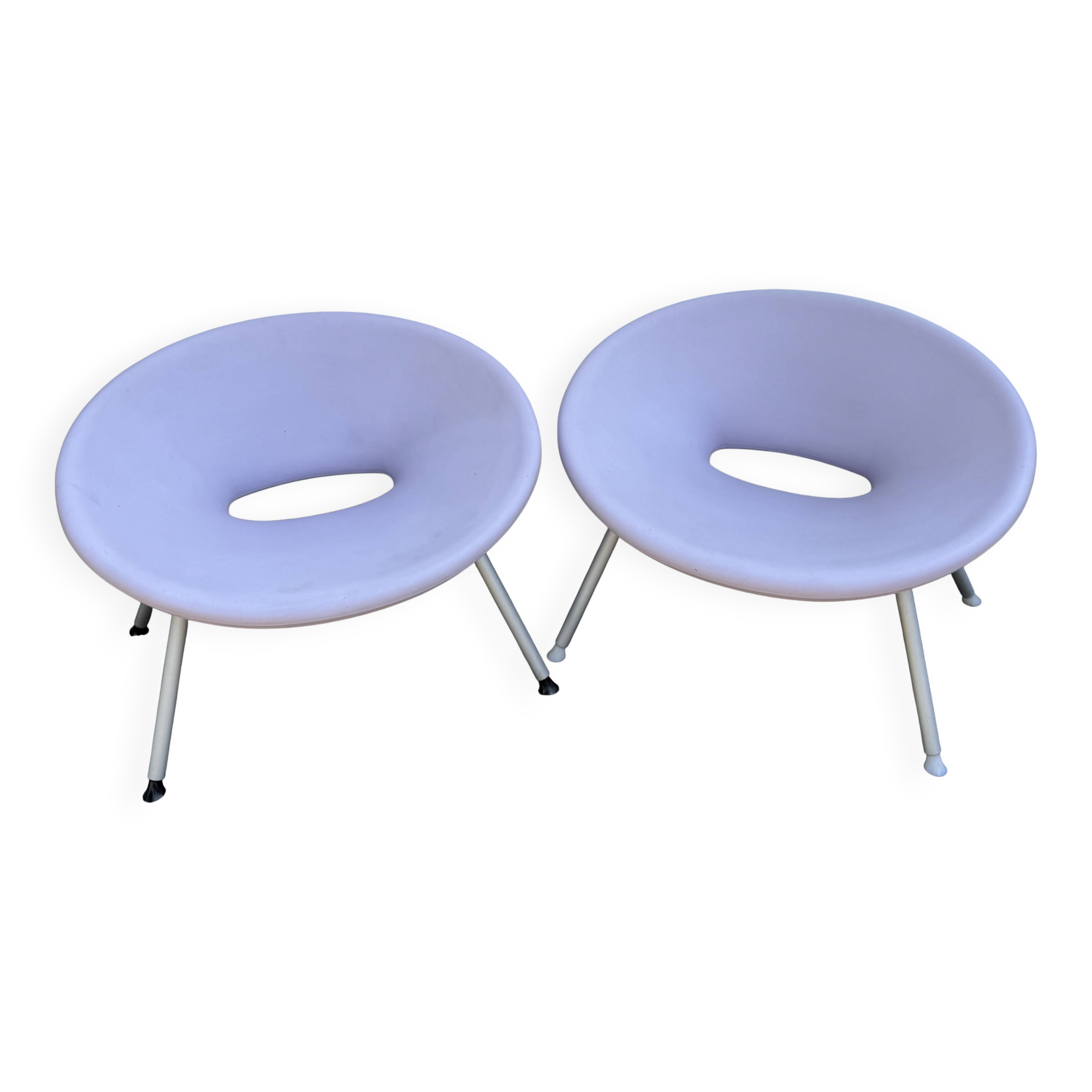 Paire de chaises Ploof de Philippe Starck pour Kartell