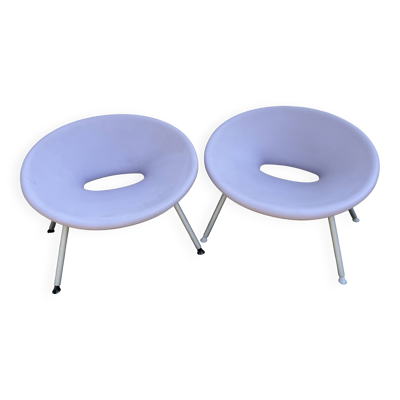 Paire de chaises Ploof de Philippe Starck pour Kartell