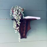 Antique wooden wall shelf