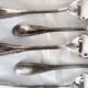 Baroque model silver metal cutlery service