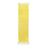 Moroccan Berber rug in lemon yellow with reliefs