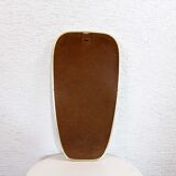 Asymmetrical mirror brass 60x31cm