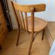 Pair of wooden bistro chairs