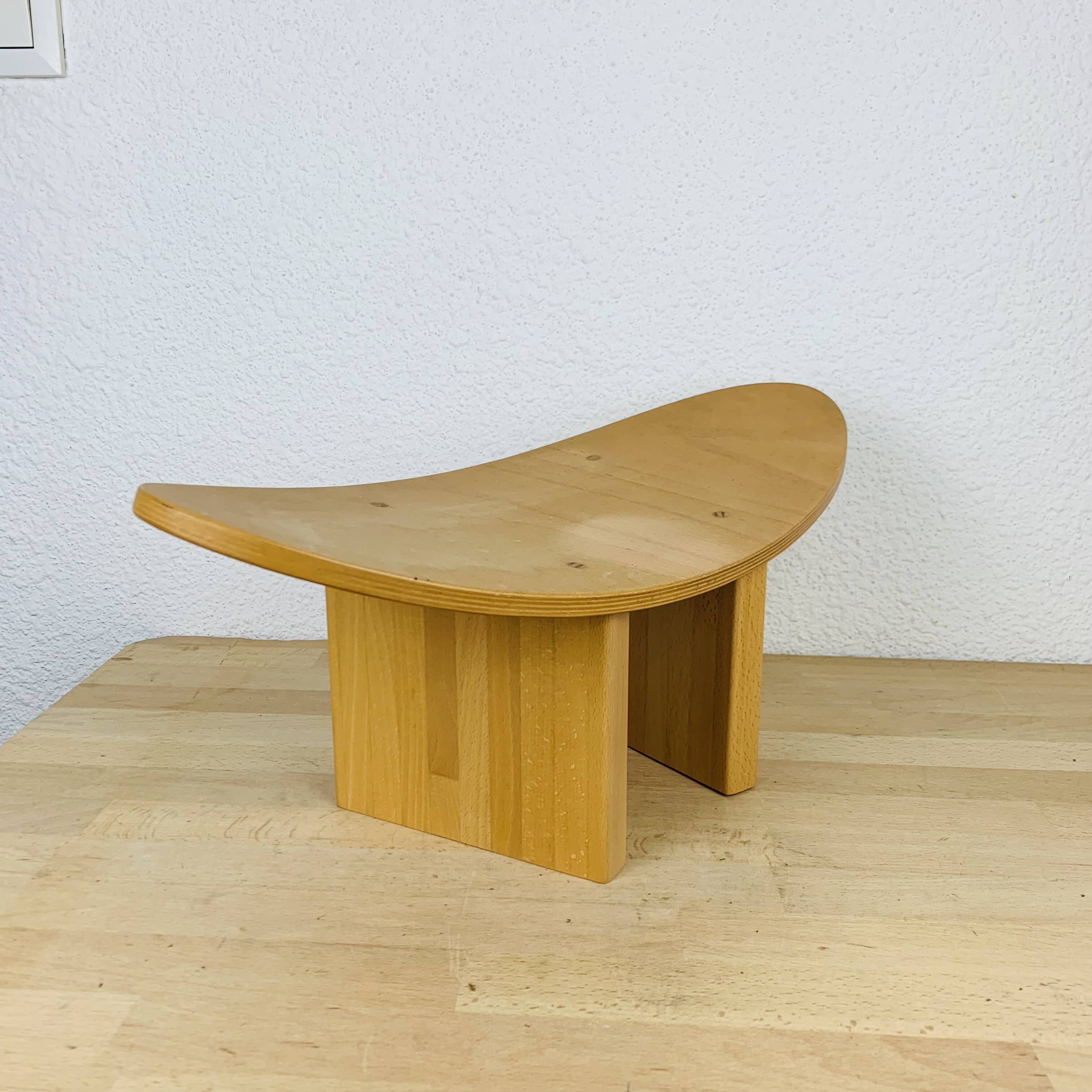 Wooden meditation stool