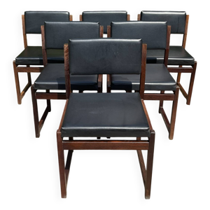 Série de 6 chaises vintage
