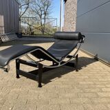 3x Original Cassina Le Corbusier Lc4 Black/chrome, New!