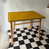 Table rotin vintage