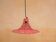 Vintage tulip hanging lamp in rattan