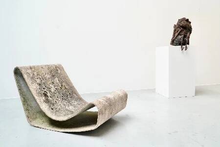 Willy Guhl, Eternit Patinated Loop Chair