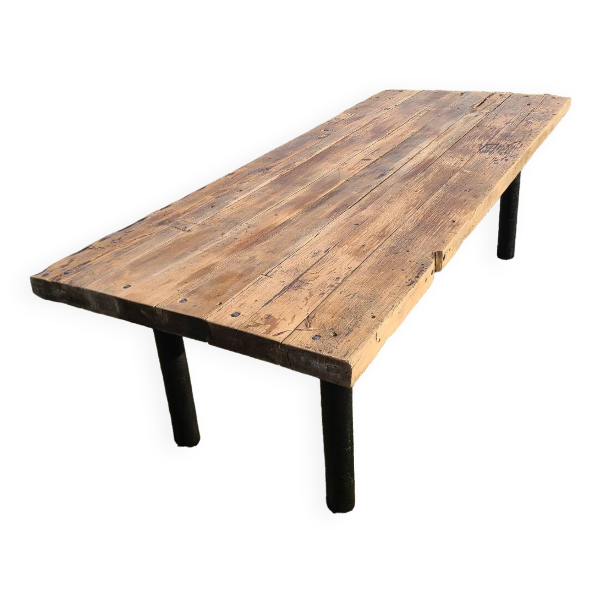 Early 20th century farmhouse table giant workbench