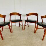 Chaises vintage danoises Kai Kristiansen modèle 32 pour Schou Andersens Møbelabrik