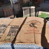 Set of 4 burlap bags