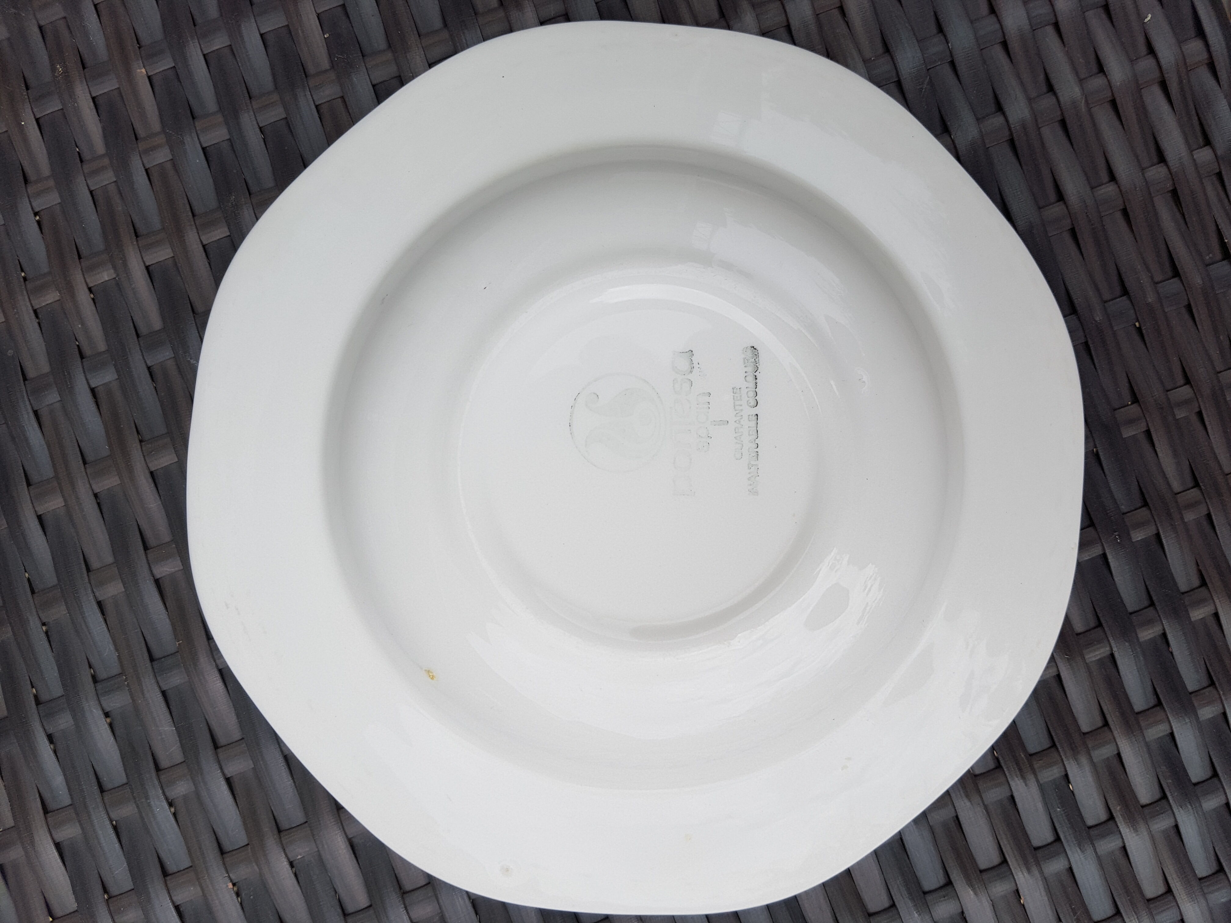 Set of 4 porcelain soup plates from Pontesa 70s