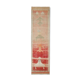 Vintage Turkish Hand-Knotted Wool Cotton Beige Runner Rug