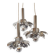 Vintage 1970 waterfall pendant light