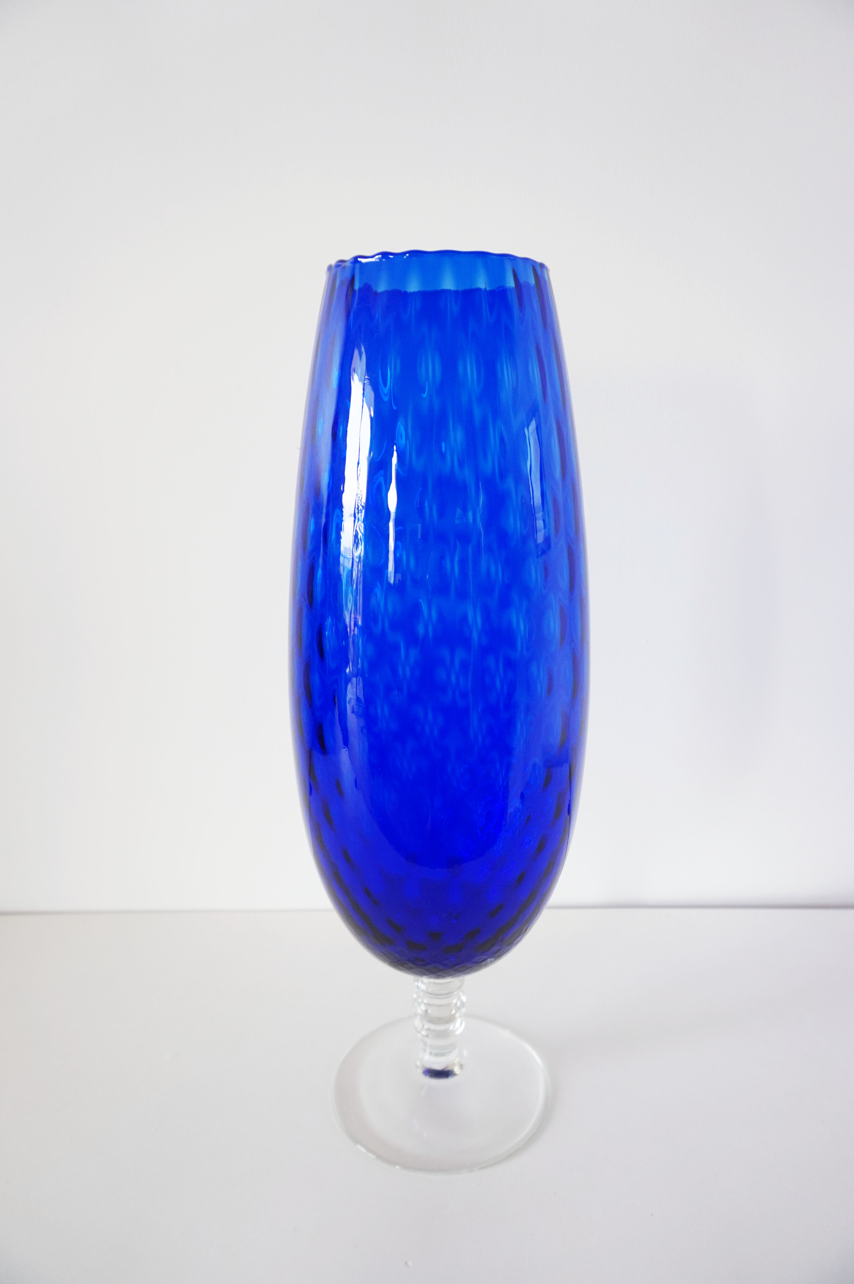 Vase en verre soufflé italien Empoli