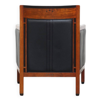 Fauteuil design Art Déco Schuitema de la série Decoforma en cuir noir
