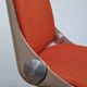 Vintage Wilkhahn Office Chair Model 2101, Orange, Aluminum and Fiberglass Frame