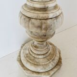 1940s Carrara marble pedestal