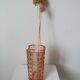 Pink glass art deco vase