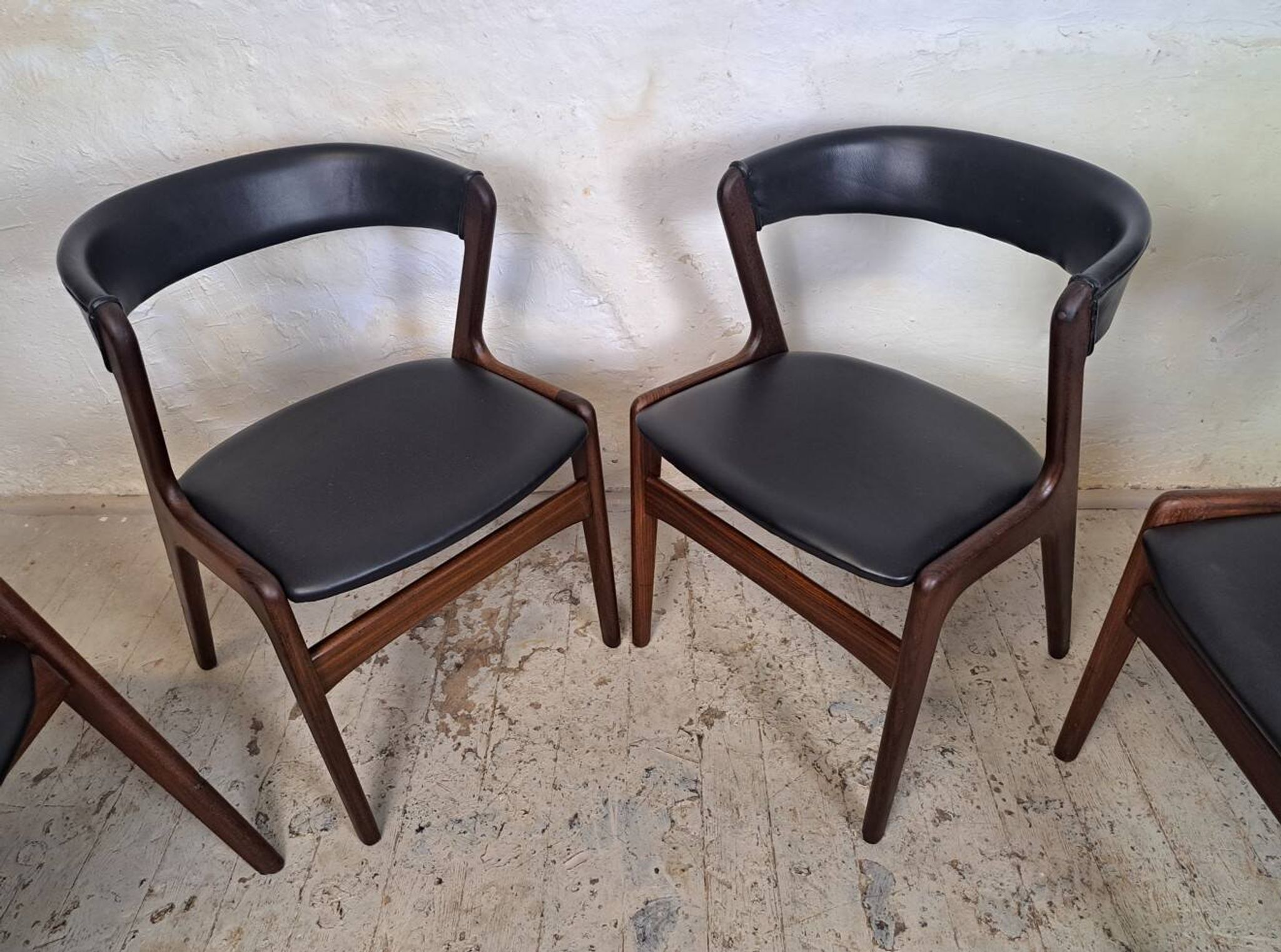 Chaise en teck C21, FIRE CHAIR conçue par KAI KRISTIANSEN