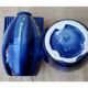 Art deco blue ceramic vases