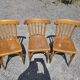 6 Luterma curved wooden bistro chairs