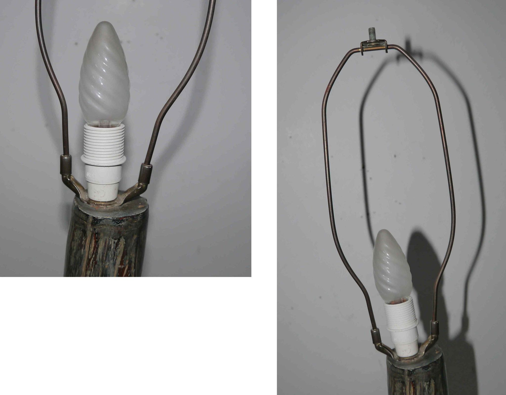 Lamp signed « Michel De Closets - Vancouver (Canada) - 1957 »