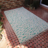 Moroccan beni ourain vintage carpet 260 x 152 cm