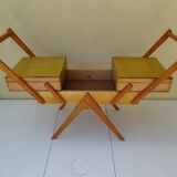 Sewinf cart for vintage child toy of 60s
