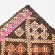 5x9 Yellow Brown Turkish Kilim Rug, 151x282Cm