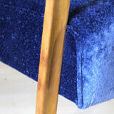 1940s italian art deco velvet armchair