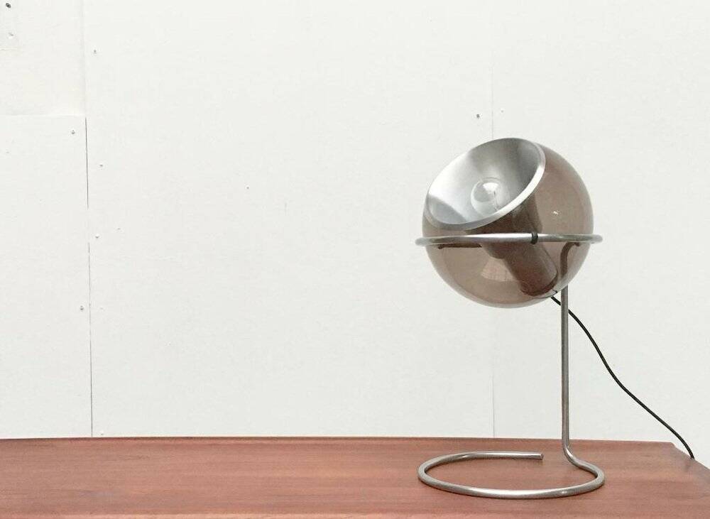 Mid-century Dutch space age globe table lamp by Gepo, 1960s.