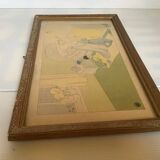 Old religious illustration frame