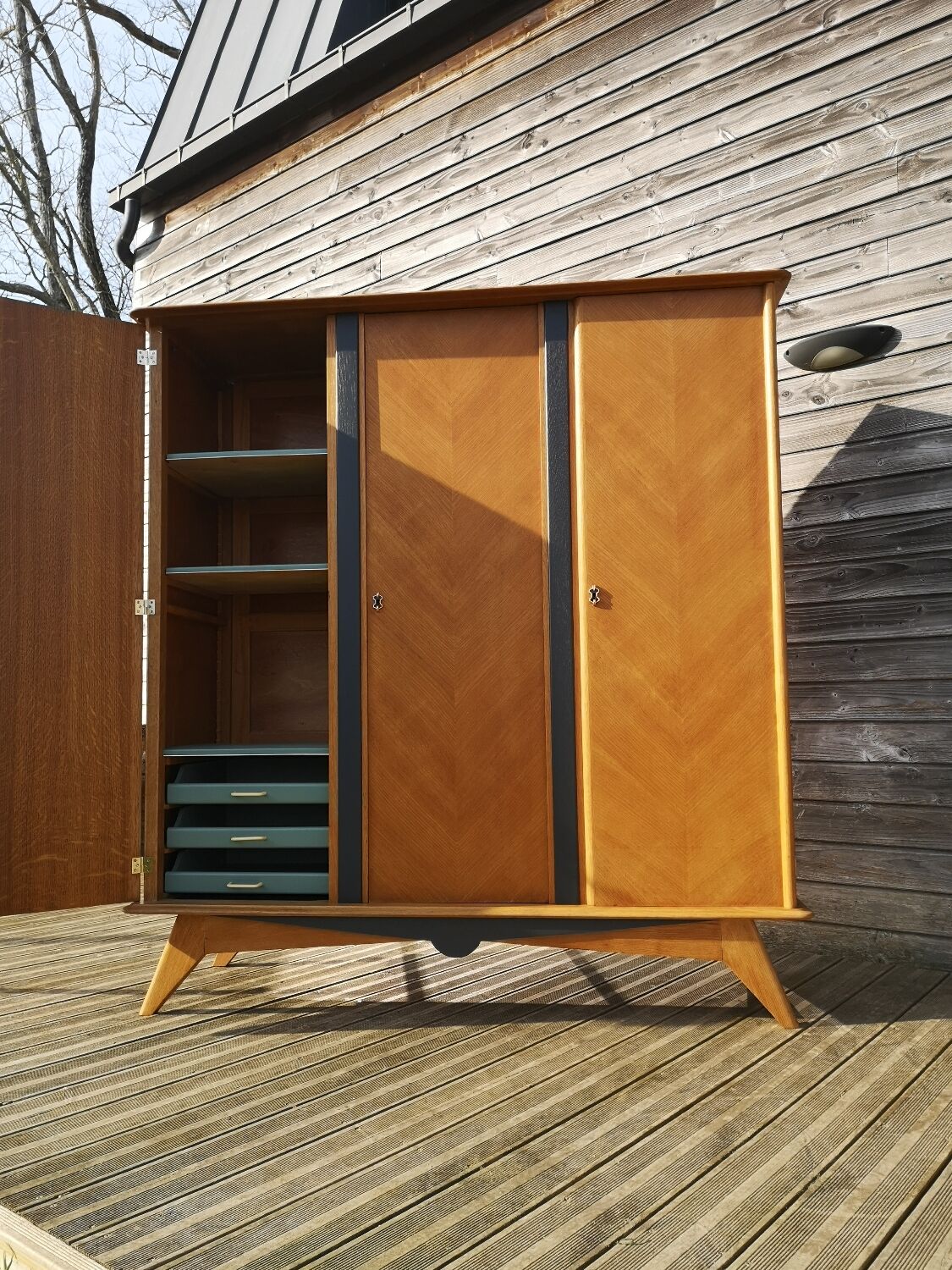 Vintage wardrobe dressing